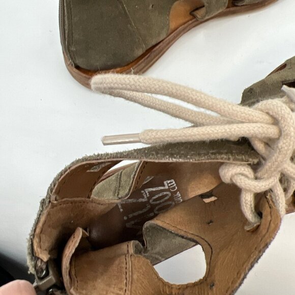 Miz Mooz Lace up Ankle Flat Sandals - Picture 5 of 5